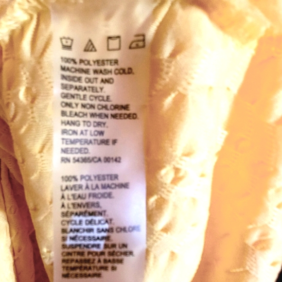 ⏰️3/$10 1X Alia Yellow ribbed Tunic Blouse - Picture 4 of 5